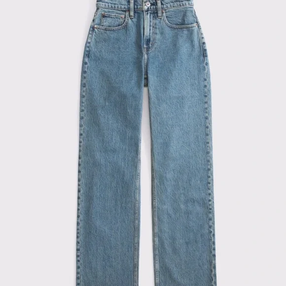 Abercrombie & Fitch Women's high rise 90s relaxed curve short - Picture 2 of 4